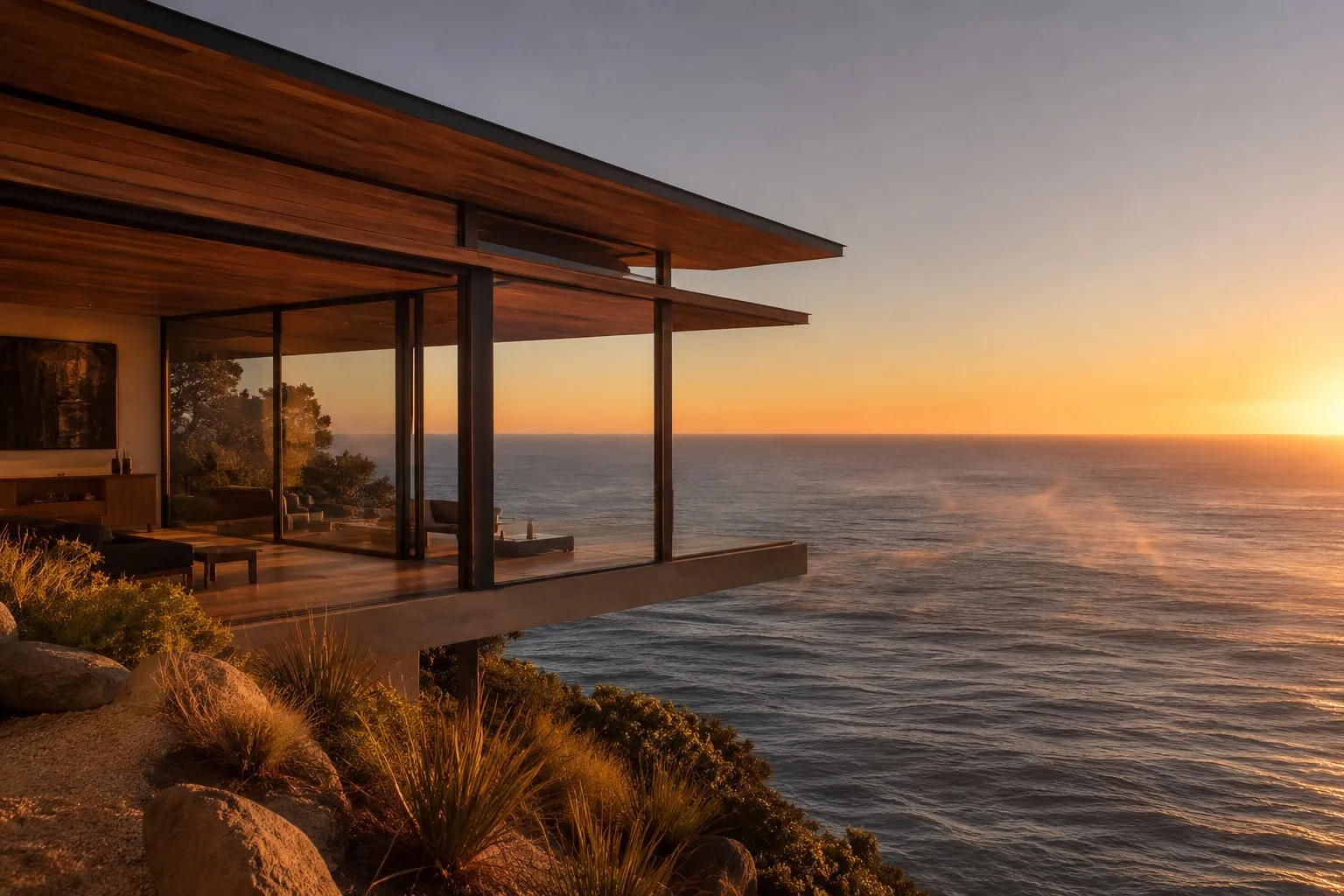 Coastal residential community setting