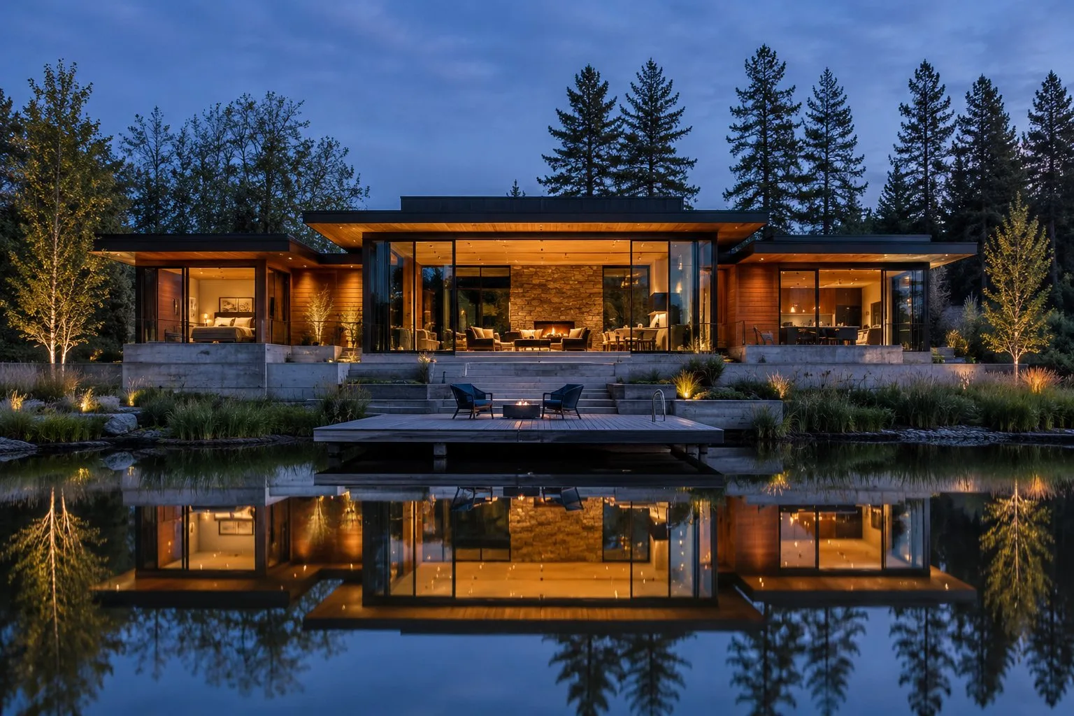 Boutique multi-home development by water